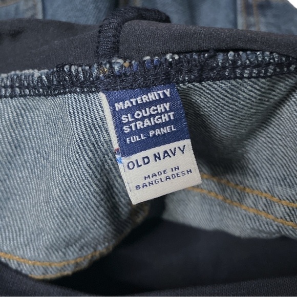 NWT Old Navy Maternity Full Panel Slouchy Straight Cropped Jeans - Picture 4 of 5